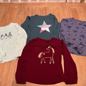 Girls Long sleeve Lightweight Tops Size M